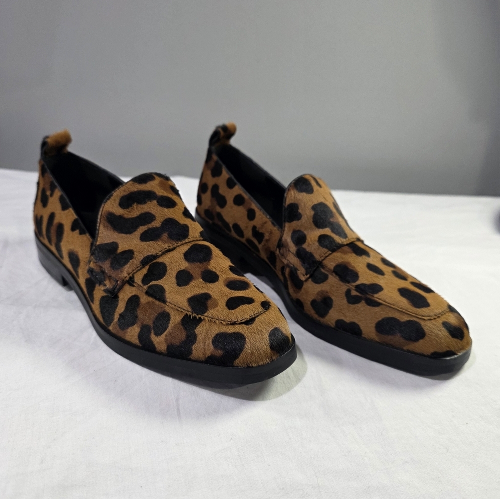 NWOT 3.1 Phillip Lim Alexa Classic Leopard-Print Calf Hair Slip On Loafers. Boho